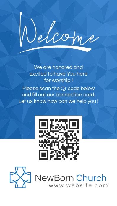 Church Connection Card Template Design Postermywall