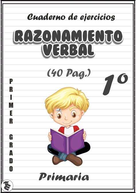 Cuaderno de actividades de Razonamiento Verbal para niños as de 1er