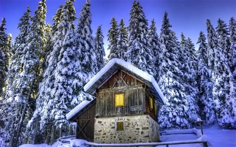 Winter Cabin Wallpapers 46 Wallpapers Adorable Wallpapers