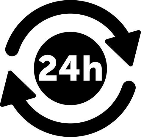 24 Hours Png Free Logo Image