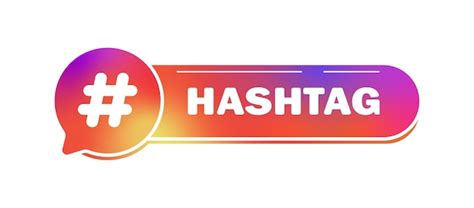 Premium Vector Hashtag Banner Flat Gradient Hashtags In Social