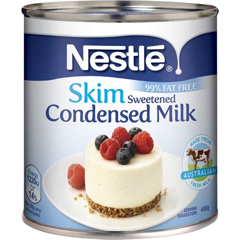 Nestle Sweetened Skim Condensed Milk 400g Woolworths