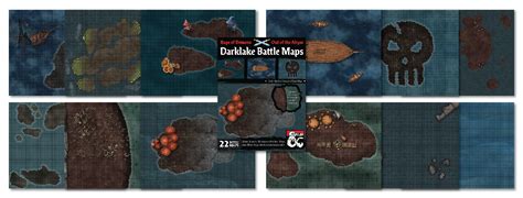 Out Of The Abyss Map Pack Darklake Battle Maps Underdark Bodies Of