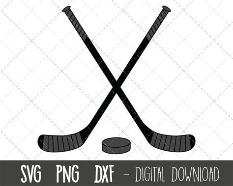Hockey Svg American Sports Svg Hockey Stick Clipart Puck Etsy