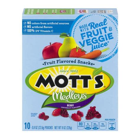 Motts Medleys Berry Fruit Flavored Snacks 10 08 Oz Pouches Hy Vee