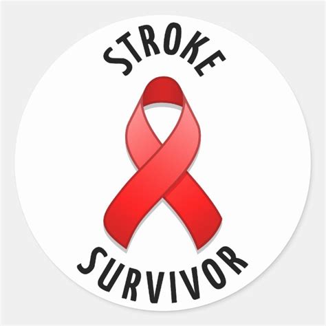 Stroke Survivor Round Sticker Zazzle