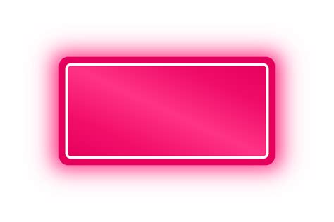 bannière rectangle rose fluo rectangle néon 10983703 PNG