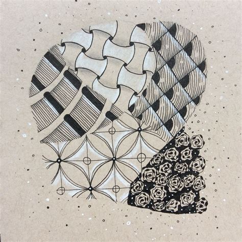 Zentangle By Nancy Domnauer Czt Zentangle Patterns Pattern Drawing