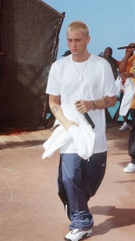 Eminem 90s Fashion Men 90s Hip Hop Fashion Hip Hop Outfits