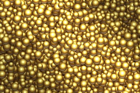 Golden Balls Background Vector Different Sizes Golden Balls Texture