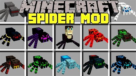 Minecraft Spider Mod L Battle 20 New Spider Queen And Bosses L Modded