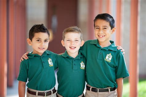 boys in green polos - St. Patrick Catholic School