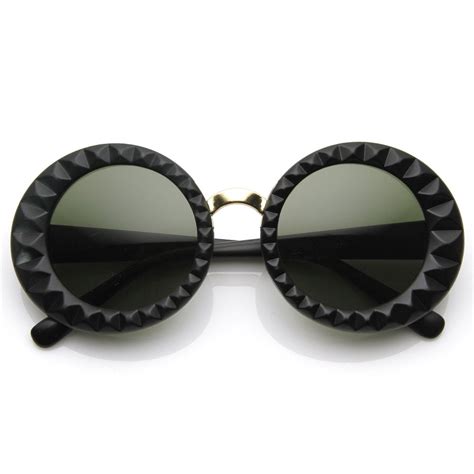 designer fashion round circle womens sunglasses zerouv