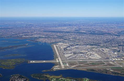 Aerial View Of The John F Kennedy International Airport Jfk In New