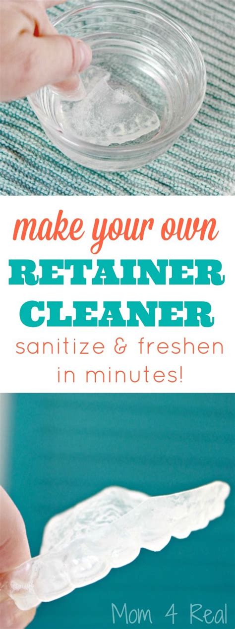 Baking soda and hydrogen peroxide and water make an excellent cleaner for white shoes. DIY Retainer Cleaner and Sanitizer - Mom 4 Real | Diy ...