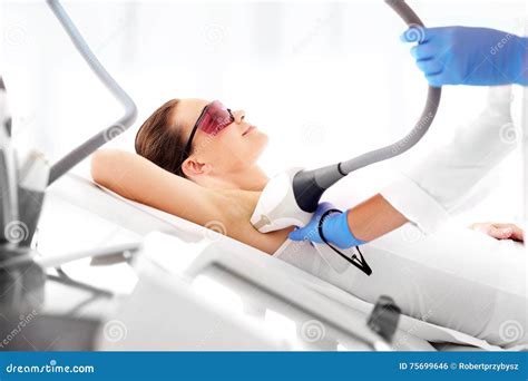 Beauty Clinic Laser Hair Removal Stock Photo Image Of Cosmetology