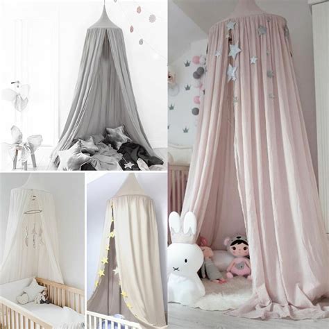 A canopy bed is a bed with a canopy, which is usually hung with bed curtains. Kids Baby Bed Canopy Bedcover Mosquito Net Curtain Bedding ...