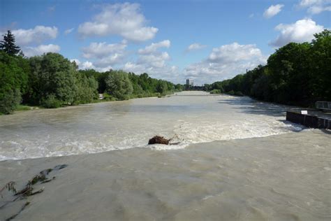 Isar Wasserstand 200cm Foto And Bild Landschaft Bach Fluss And See