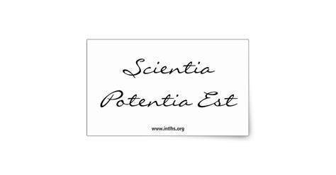 Scientia Potentia Est Conhecimento é Poder Scientia Potentia Est