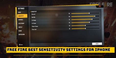 Free Fire Best Sensitivity Settings For Iphone
