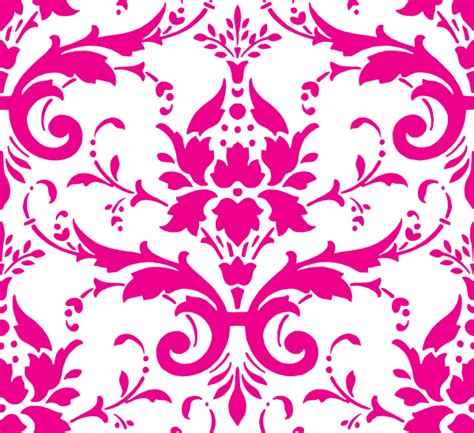Hot Pink Damask Clip Art At Vector Clip Art Online Royalty