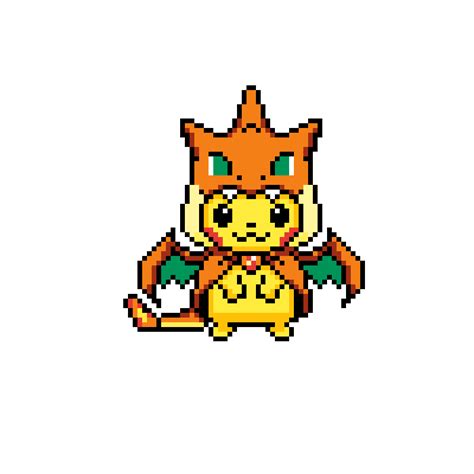 Pixel Art Pikachu Lunala