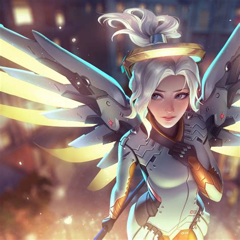 2932x2932 Mercy Overwatch Artwork Ipad Pro Retina Display Hd 4k