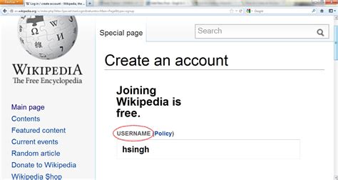 How To Create An Account In Wikipedia Cis3810 Principles Of New Media
