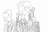 Wonka Willy Coloring Pages Factory Chocolate Getdrawings Charlie sketch template
