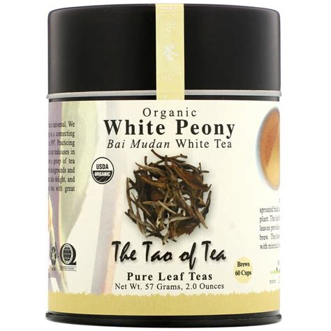 The Tao Of Tea Té Blanco Orgánico Bai Mudan Peonía Blanca 57 G 20