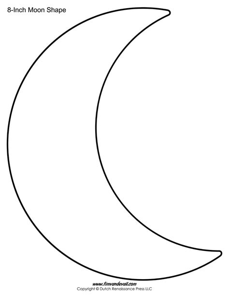 Crescent Moon And Star Printable Template