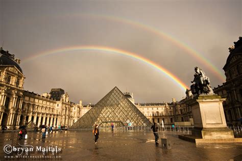 Louvre Double Rainbow Paris France