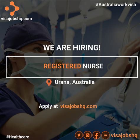 Registered Nurse In Urana 94568 Annually Relocate To Australia With Work Visa Sponsorship