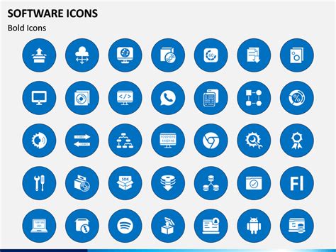 Software Icons PowerPoint Template | SketchBubble