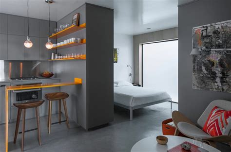 Very Small Studio Apartment Interior Design Ideas Cabinets Matttroy
