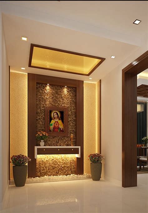 Christian Prayer Area Foyer Design House Design Pooja Room Design
