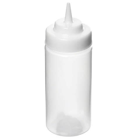 12 Oz 275 Inch Wide Mouth Squeeze Bottle 625 Inch Tall Clear