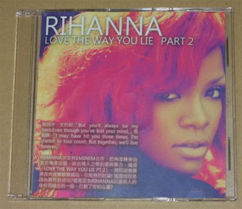 rihanna featuring eminem love the way you lie part ii 2010 cd discogs