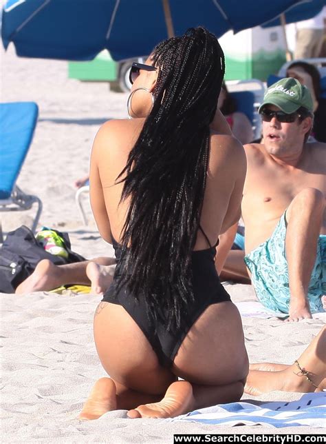 Christina Milian Swimsuit Candids In Miami Beach Celebrity Porn Photo