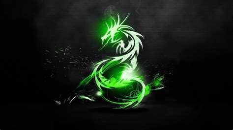 🥇 Green Dragons Wallpaper 2139