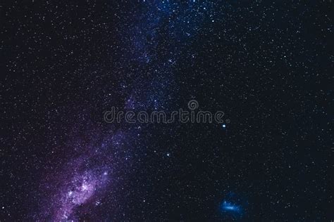 Starry Night Sky With Galaxies Stock Image Image Of Space Starry