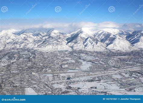 Wasatch Front Mountains By Salt Lake City Utah Stock Image Image Of