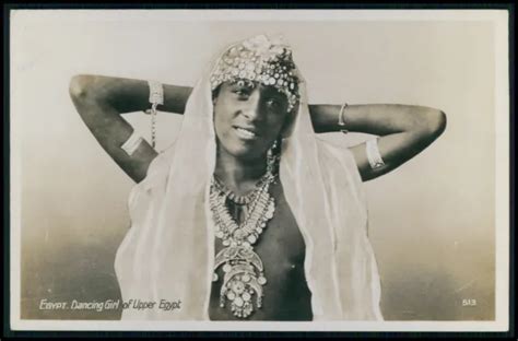 north africa egypt arab nude woman jewelry original c1910 1920s photo postcard 14 00 picclick