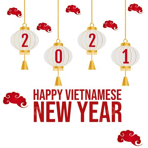 Vietnamese New Year Vector Hd Images Happy Vector Cloud Vietnamese New