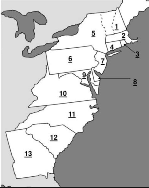 Blank Colonies Map