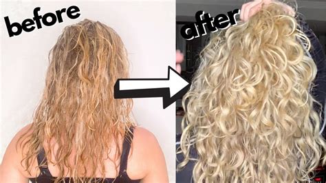 Updated Wavy Curly Hair Routine B C Youtube
