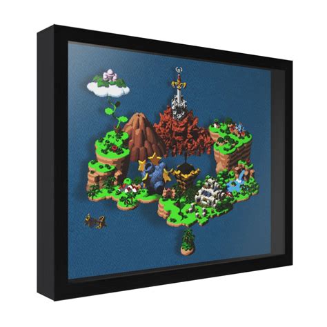 Super Mario Rpg World Map Retro Games Crafts