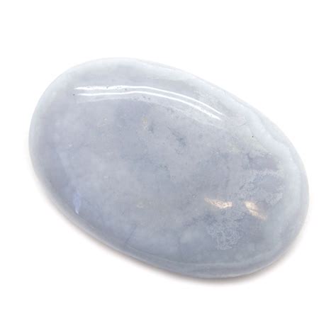 Blue Chalcedony Cabochon Crystal Vaults