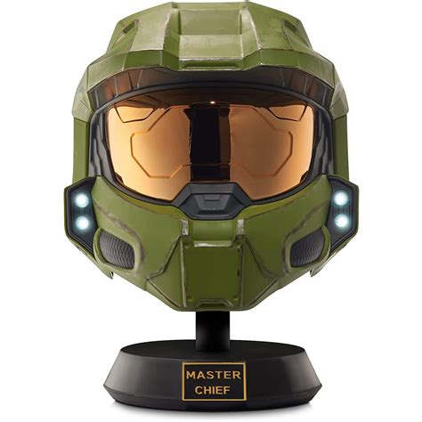 Buy Halo Master Chief Deluxe Helmet With Stand Led Lights On Each