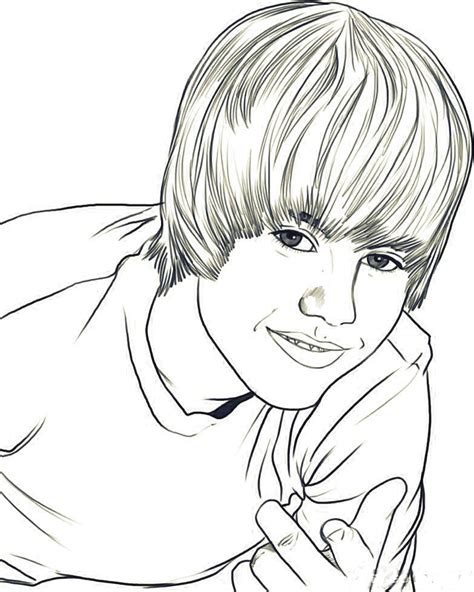 Coloriage A Imprimer Justin Bieber Pointe Le Doigt Gratuit Et Colorier